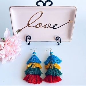 ☀️2/$20 Tassel Earrings Colorful Boho Vintage